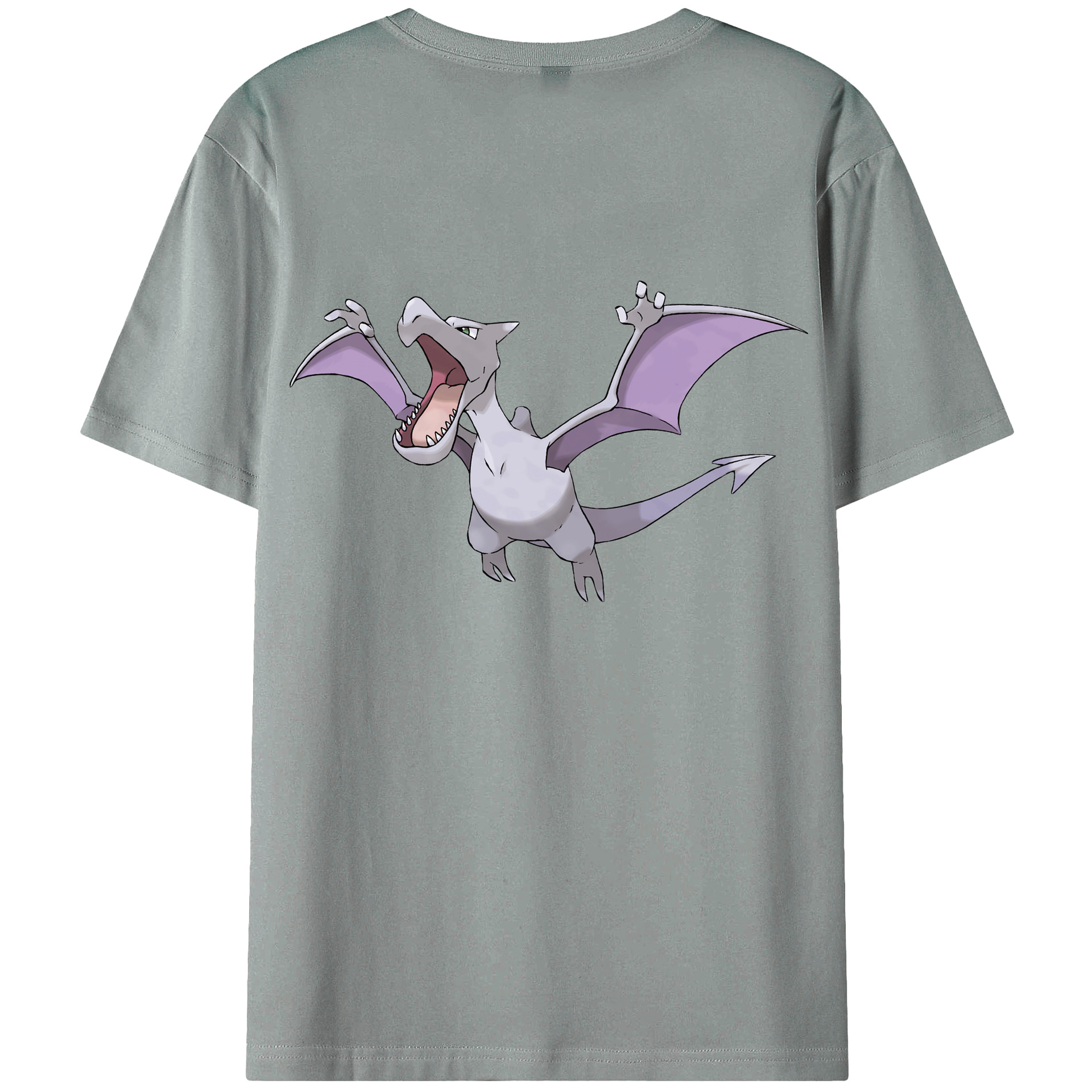 （画像用） ポケットモンスター Pokémon 綿100％ メンズ半袖Tシャツ（バックプリント） 通気性